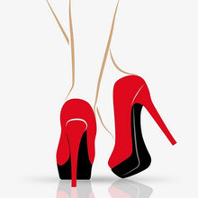 Load image into Gallery viewer, Diamond red high heels